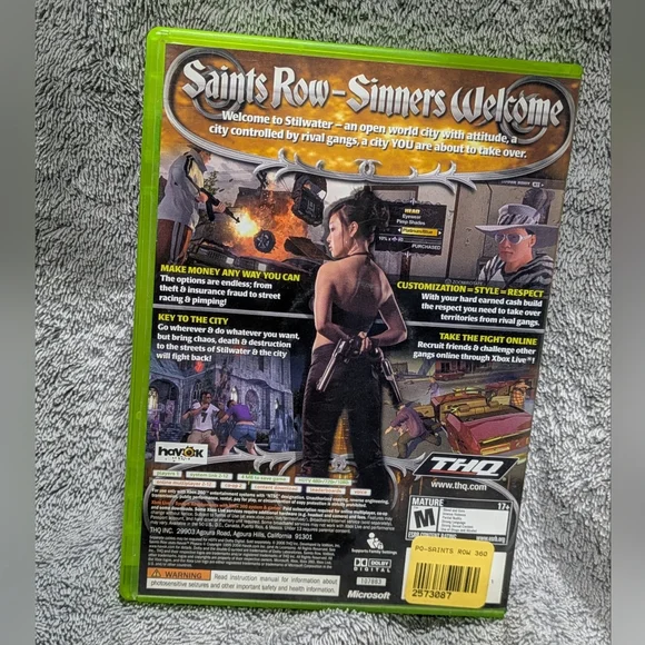 SAINTS ROW | Xbox 360 👉Complete Game In Box | VG+ - Picture 5 of 5